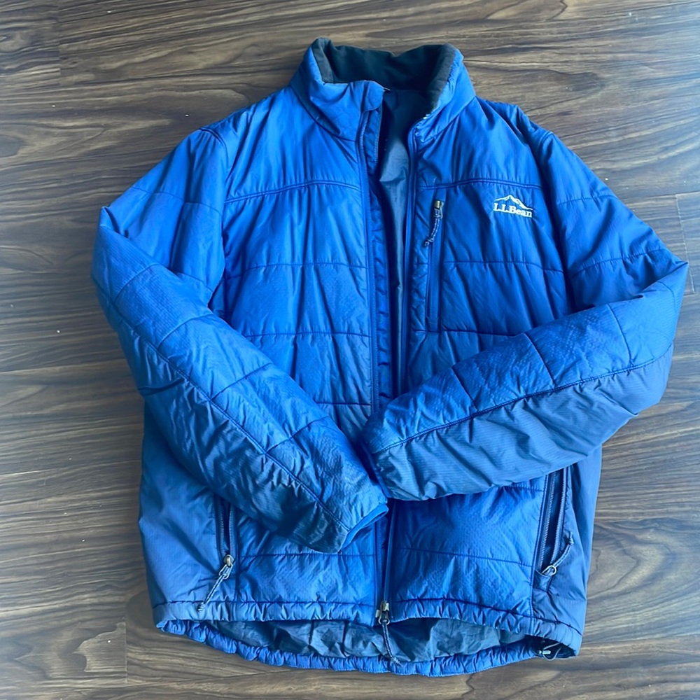 Men’s Small Blue LL Bean Puffer Jacket